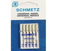 SCHMETZ - Agujas para máquina de coser universales (regular), varios tamaños 70/10, 80/12, 90/14 paquete de 5