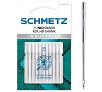 SCHMETZ | 10 agujas para máquina de coser | Pistón redondo | 287 WH/1738 | Grosor de la aguja 80/12 | Nota: Compruebe el sistema de agujas recomendado en el manual de instrucciones