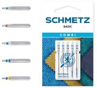 Schmetz Agujas 130-705-COMBI Metal Plata NM 70/80/90 Pack de 5