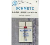 SCHMETZ Doble vainica/aguja de ala tamaño 16/100