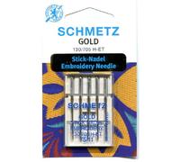 Schmetz Gold Titanium Embroidery Needle Range (Packs of 5) (75/11 (Finest)) by Schmetz