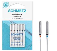 Schmetz ELx705 SUK CF - Agujas para máquina de coser (5 unidades, grosor 80/12 y 90/14)