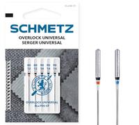 Schmetz – Agujas para máquinas de coser ELx705 CF Overlock 5 uds Grosor 80/12 (2) y 90/14 (3)