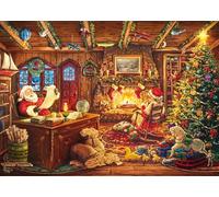 Schmidt 58794 Santa examina la Lista de Deseos Puzzle 1000 Piezas | Thomas Kinkade