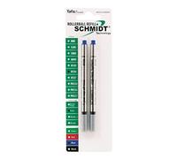 Schmidt 8126 sin tapa larga de punta rodante recambio punta fina de 0,6 mm, azul, 2 Pack Blister (sc58124)