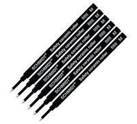 Schmidt 888 - Recambios para bolígrafo de punta rodante, tamaño mediano, tinta negra, 6 unidades (fabricado en Alemania)