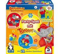 Schmidt- Flores Spiele 40663 Benjamin Blümchen, Party-Spaß mit Töröööö, Kinderspiel, Multicolor
