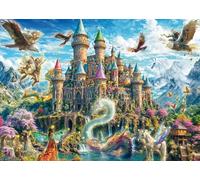 Schmidt Juegos 59791 Castillo de Cuento de Hadas en el Reino de la fantasía-Puzzle de 1000 Piezas, Multicolor