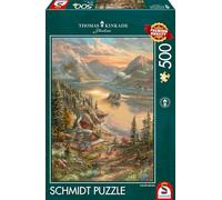Schmidt Juegos Esplendor en la Orilla del Lago Thomas Kinkade 500 Piezas Puzzle