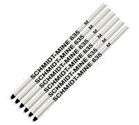 Schmidt Mini bolígrafo de recambio - 6 Pack - Negro