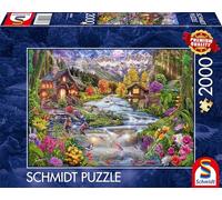 Schmidt Puzzle 58868 de 2000 Piezas de sidilo en Las montañas, Multicolor