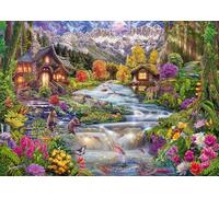 Schmidt Puzzle 58868 de 2000 Piezas de sidilo en Las montañas, Multicolor