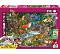 Schmidt Puzzle Infantil de 150 Piezas, diseño de Animales en los bosques de Europa, Multicolor (56532)