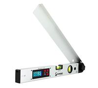 SCHMIDT security Tools Medidor de ángulo de nivel de burbuja, inclinómetro, pantalla LCD, brazo móvil, medidor combinado, nivel de burbuja vertical y horizontal, nivel de burbuja angular, herramienta