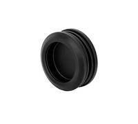 SCHMIDT security tools Tirador para puerta corredera B de acero inoxidable, color negro, 58 mm, redondo