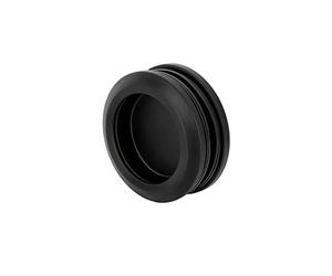SCHMIDT security tools Tirador para puerta corredera B de acero inoxidable, color negro, 58 mm, redondo