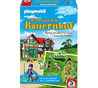 Schmidt Spiele 40593 Playmobil - Juego Educativo de remolinos en la Granja, Multicolor
