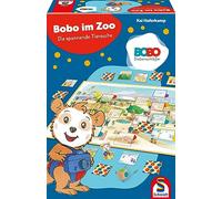 Schmidt Spiele 40648 Bobo Lirón, en el zoológico, Juego Infantil, Color carbón
