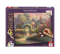 Schmidt Spiele 46165 My ArtNoble, Thomas Kinkade, Rosebud Cottage, Kit de Pintura, Artes y Manualidades