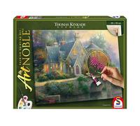 Schmidt Spiele 46167 My ArtNoble, Thomas Kinkade, Lamplight Manor, Kit de Pintura, Artes y Manualidades