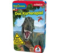 Schmidt Spiele 51450, Dinosaurios, Juego de Viaje, traer a mí con Juego en Caja de Metal, Multicolor