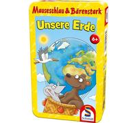 Schmidt Spiele 51453 - Juego de Viaje con Forma de ratón y Oso en Caja de Metal