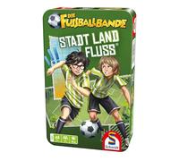Schmidt Spiele 51621 - Juego de Viaje con Texto en Caja de Metal, diseño de la pandilla de fútbol