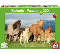 Schmidt-Spiele Rompecabezas 56199 Caballos Familia, 200 piezas