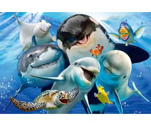 Schmidt Spiele 56360 Amigos submarinos, Puzzle, 200 Piezas, Multicolor