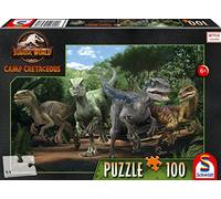 Schmidt Spiele 56436 Jurassic World - Puzzle Infantil de 100 Piezas, diseño de Aventuras, Multicolor