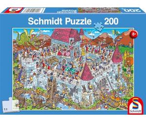 Schmidt Spiele 56453 Diseño de Castillo de Caballero, Puzzle Infantil de 200 Piezas, Rompecabezas
