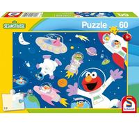 Schmidt Spiele 56459 Barrio Sésamo, En el Espacio, Puzzle Infantil de 60 Piezas