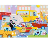 Schmidt Spiele-Juegos 56460 Barrio Sésamo, En el tráfico, Rompecabezas Infantil de 100 Piezas, 70 x 55 cm (Rechteckig)