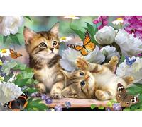 Schmidt Spiele 56468 Puzzle Infantil de 150 Piezas con Gatitos juguetones, Rompecabezas