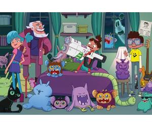 Schmidt Spiele 56477 Monster Loving Maniacs, Bo como Cazador de Monstruos, 150 Piezas, Puzzle Infantil, Dibujos Animados, Multicolor