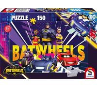 Schmidt Spiele 56490 Batwheels Ready to Roll-Puzle Infantil de 150 Piezas, Listo para la Aventura, Liso, Multicolor, Fits 30"x60"(6ft) Table