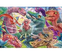 Schmidt Spiele 56527-Puzzle Infantil (100 Piezas), diseño de Dinosaurios, Multicolor (56527)