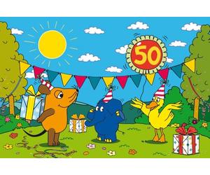Schmidt Spiele 56536 Die Maus Alles Liebe Zum Geburtstag Elefant, 60 Teile Kinderpuzzle, Multicolor