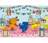 Schmidt Spiele 56537 Die Maus Elefantastische Party - Puzzle Infantil de 100 Piezas, Multicolor