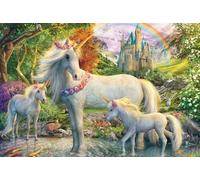 Schmidt-Spiele Rompecabezas infantil 56540 – 200 piezas, yegua unicornio con dos potros, multicolor