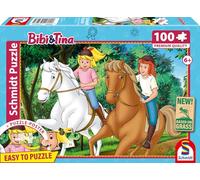 Schmidt Spiele 56543 Bibi & Tina, Paseo de Verano, Rompecabezas Infantil de 100 Piezas Hecho de cartón de Hierba, Multicolor