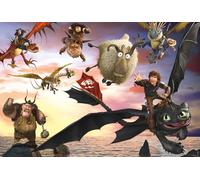 Schmidt Spiele 56547 Dragons-Puzzle Infantil (100 Piezas), diseño de Dragones, Multicolor