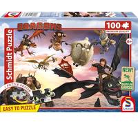 Schmidt Spiele 56547 Dragons-Puzzle Infantil (100 Piezas), diseño de Dragones, Multicolor