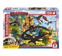 Schmidt Spiele 56548 Dragons-Puzzle Infantil (150 Piezas), diseño de Dragones voladores, Multicolor