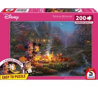 Schmidt Spiele 56558 Thomas Kinkade, Disney, Mickey and Minnie, Sweetheart Campf