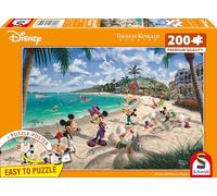 Schmidt Spiele 56559, Thomas Kinkade, Disney, Mickey and Minnie in Florida, Puzzle de 200 Piezas, Multicolor