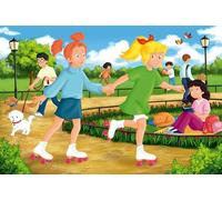 Schmidt Spiele 56567 Bibi Blocksberg - Puzzle Infantil (60 Piezas), diseño de Patinaje sobre Ruedas en el Parque