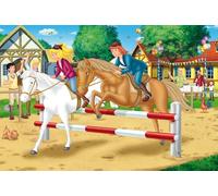 Schmidt Spiele 56570 Bibi & Tina - Puzzle Infantil (200 Piezas), diseño de Torneo de equitación en el Martinshof