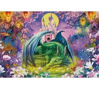 Schmidt Spiele 56577 Little Dragon, Puzzle Infantil de 150 Piezas Hecho de Tablero de Hierba