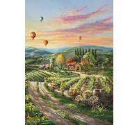 Schmidt Spiele 57366 Thomas Kinkade, Peaceful Valley Vineyard-Puzzle (1000 Piezas), Teile, 69,3 x 49,3 cm